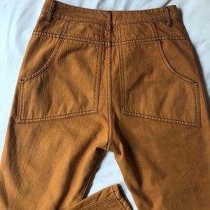 Eckhaus Latta unisex Bootcut Denim- rust orange